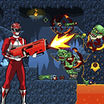 Power Rangers Inactivos Matan Zombies